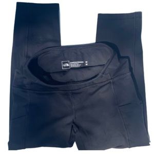 The North Face Black Leggings Size M like new straight leg yoga pants